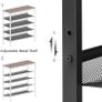 NEW SALE | Shoe Rack, 5-Tier Shoe Organizer, Shoe Storage Rack for 16-20 Pairs, Adjustable Mesh Shelves, Shoe Storage Unit for Entryway, Metal Frame, Sturdy, Industrial, Rustic Brown Image 4