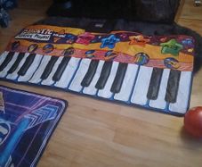 Dance mat and piano