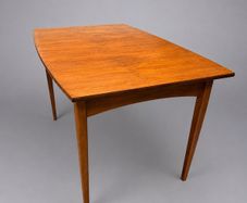 Mid Century Modern Vintage Scandinavian Teak Dining Table