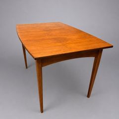 Mid Century Modern Vintage Scandinavian Teak Dining Table