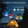Camping Lights, Tent Lights with Carabiner Clips Waterproof Battery Powered LED Camping Lantern Portable Bulb Camping Lamp Tent Lantern Emergency Lights for Camping Hiking Fishing 4 Pack (FREE POSTAGE) Image 2