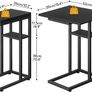 C Shaped Side Table Image 7