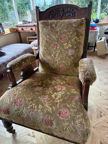 antique mahogany armchair