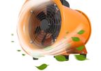 Industrial Axial Ventilator Portable Air Blower Fan 8inch 12inch W/ 10M Duct High Velocity Low Noise for Workshop Factory