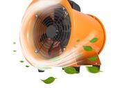 Industrial Axial Ventilator Portable Air Blower Fan 8inch 12inch W/ 10M Duct High Velocity Low Noise for Workshop Factory