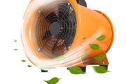 Industrial Axial Ventilator Portable Air Blower Fan 8inch 12inch W/ 10M Duct High Velocity Low Noise for Workshop Factory