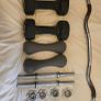 Weight Bench and Squat/ Bench press stands plus weights Image 6