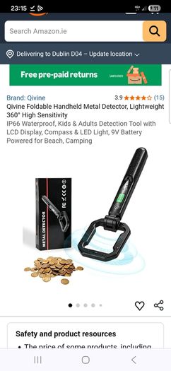 Handheld metal detector