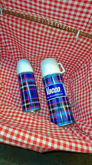 Vintage 1960's new/old stock Vacco flasks