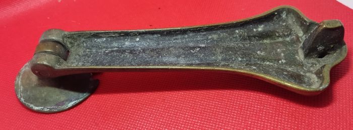 Original Brass Victorian Fluted Door Knocker