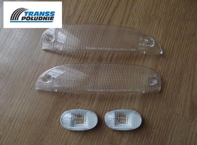 Front Indicator White Lenses & Side Indicator Set Daewoo Matiz I 01.98-12.08
