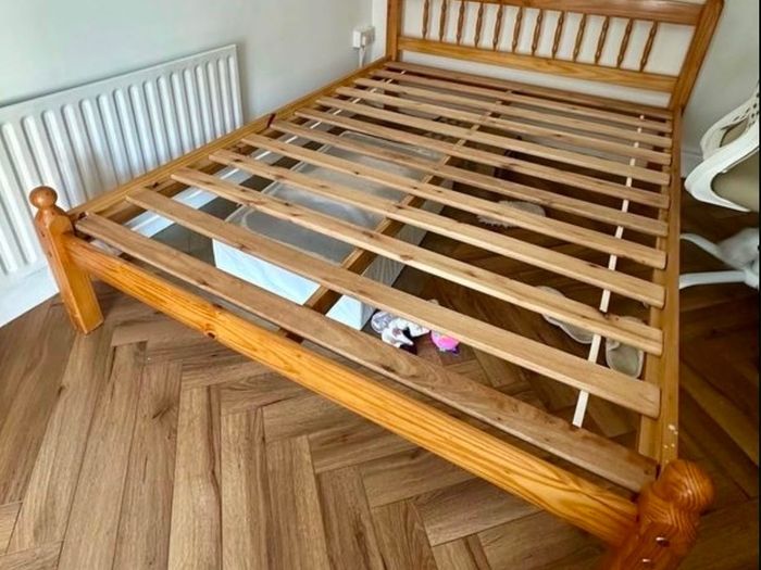 Fabulous Solid 4Ft 6 Double Bed Frame With Low Footboard - Can Deliver