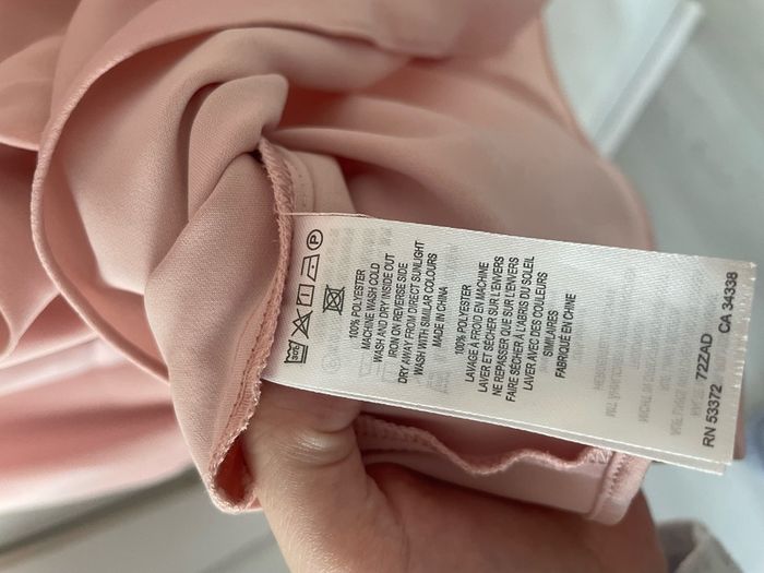 French Connection brand new Pink Laurel Crepe Peplum blouse size 8