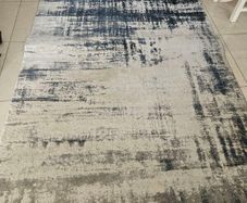 blue and grey rug