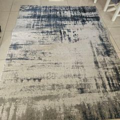 blue and grey rug