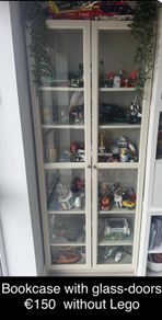 Bookcase with glass doors