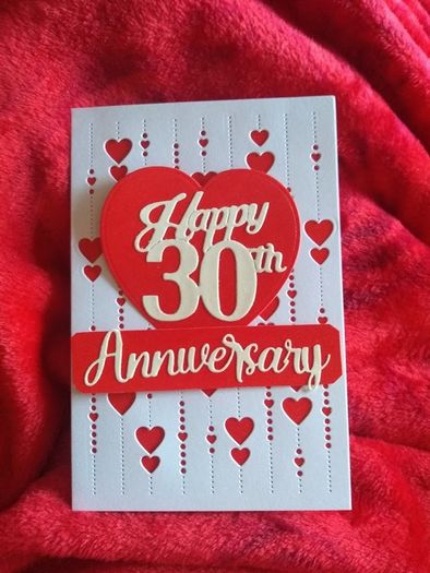 Anniversary / love / hearts, personalize card
