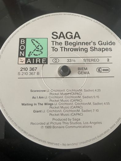 Saga - The Beginner's Guide To Throwing Shapes