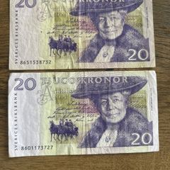 Swedish 20 Kronor Banknotes  Sveriges Riksbank