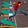 Gymnastics Springboard for Kids Vaulting Training Fitness Playing, Portable Curved Spring Board, Hard Wood Practice Equipment, Elastic Board for Home Room Athletics Training Image 3