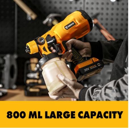 Spray Gun Painting Electric High Pressure Airbrush Tools Battery AC/DC Cordless Sprayer