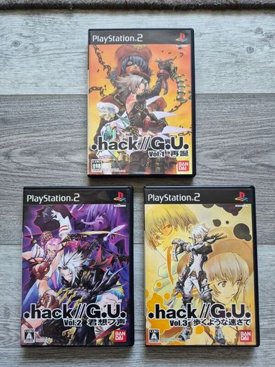 .hack G.U. Vol 1,2,3 Sony Playstation 2 PS2