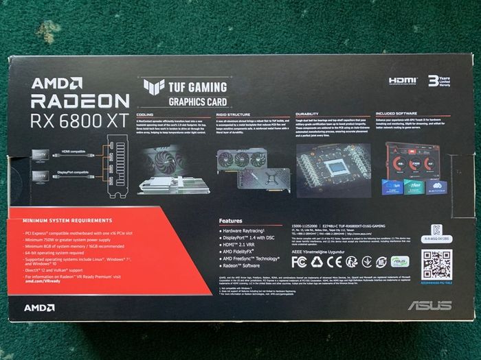 Asus Radeon Rx6800xt Tuf Gaming Oc