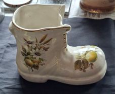 Beautiful Large Porcelain Boot Vase Postage Available,