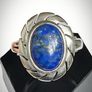 Mexican sterling silver 925 ring with Lapis Lazuli Image 2