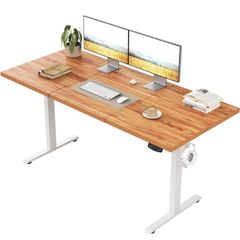 Standing Desk, 120 x 60 cm, Light Brown