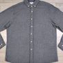 Wax London Button Down Herringbone Shirt Mens L/XL Image 2