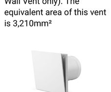 2 Anti Draught Wall vent kits