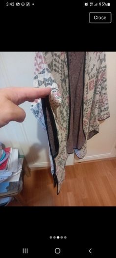 ladies boho open cardigan