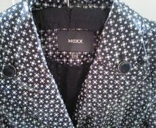 Black Patterned PVC Mac by Mexx, Size 8