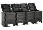 Garden Composter Black 1200 L