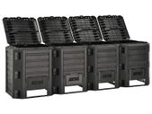 Garden Composter Black 1200 L