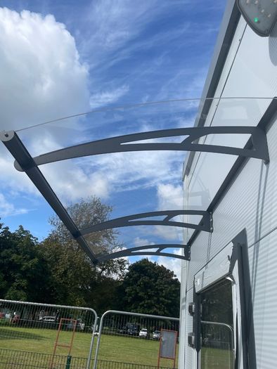 Door Canopy - High Impact Clear Acrylic Roof - Multiple Sizes - For Homes & Modular Builds - Nationwide Delivery Across Ireland