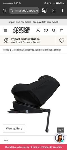 Car seat Joie spin 360