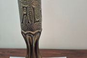 Unique WW1 Trench Art Brass Vase (75mm French Field Gun)