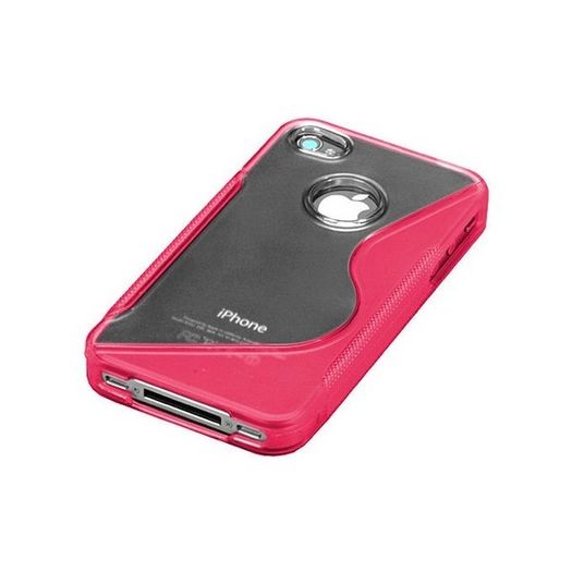 Protective Case S-Line Soft Gel Silicone Cover for iPhone 4 4S + Free Screen Protecor