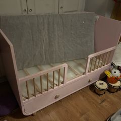 Pink Ikea kids bed in superb condition!!!