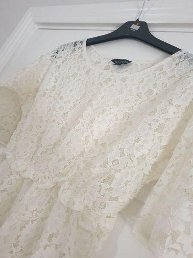 topshop midi lace dress