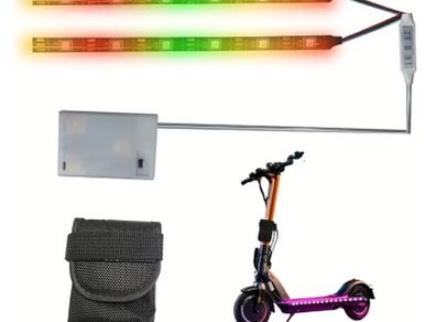 RGBIC LED Bike Scooter Light Strip, Cool Colorful Night Riding