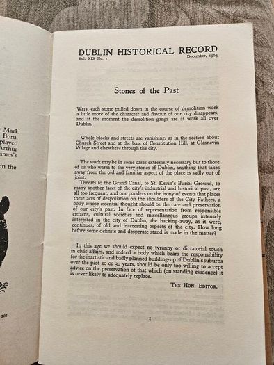 Dublin Historical Records X 4. By The Old Dublin Society. First Edition Paperback In Good Condition.  See Photos For Same.