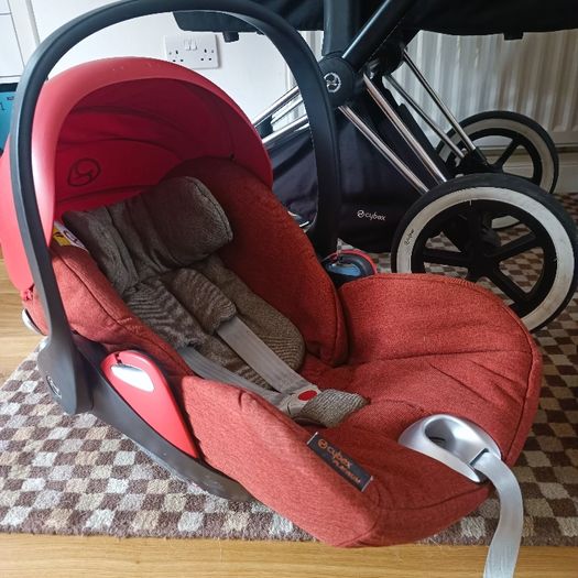 Cybex Priam travel system with lie flat car seat