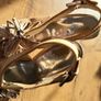 Karen Millen Leather High Heel Slingback Shoes Image 8