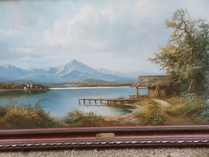 Vintage Picture "Connemara Lake"