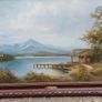 Vintage Picture "Connemara Lake" Image 3