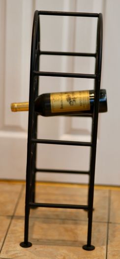Wine Rack 16 bottle Black Steel