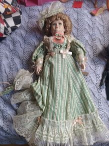 vintage porcelain doll
